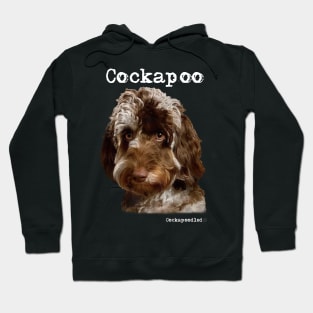 Brown and White Merle Cockapoo / Spoodle Doodle Dog Hoodie